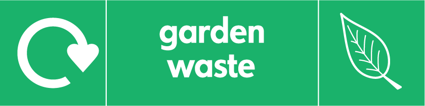 image of the sign for Garden waste containers